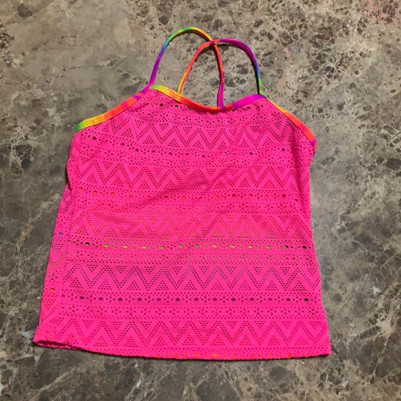 OP Other - Swim tank top by OP, size large 10/12 Pink Multi